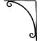 Ekena Millwork Legacy Wrought Iron Bracket, (Single center brace), Antiqued Pewter 1 1/2"W x 10"D x 12"H BKTM01X10X12SLEAPW - alternate 8